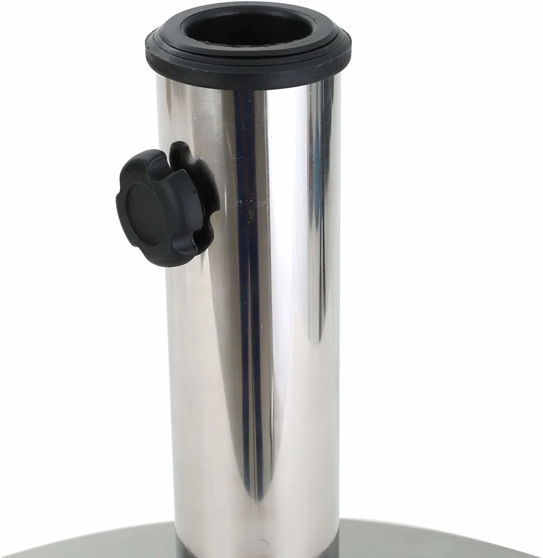 25/28/35/50 Kgs Heavy Umbrella Base Stainless Steel Umbrella Base with Concreted Filled