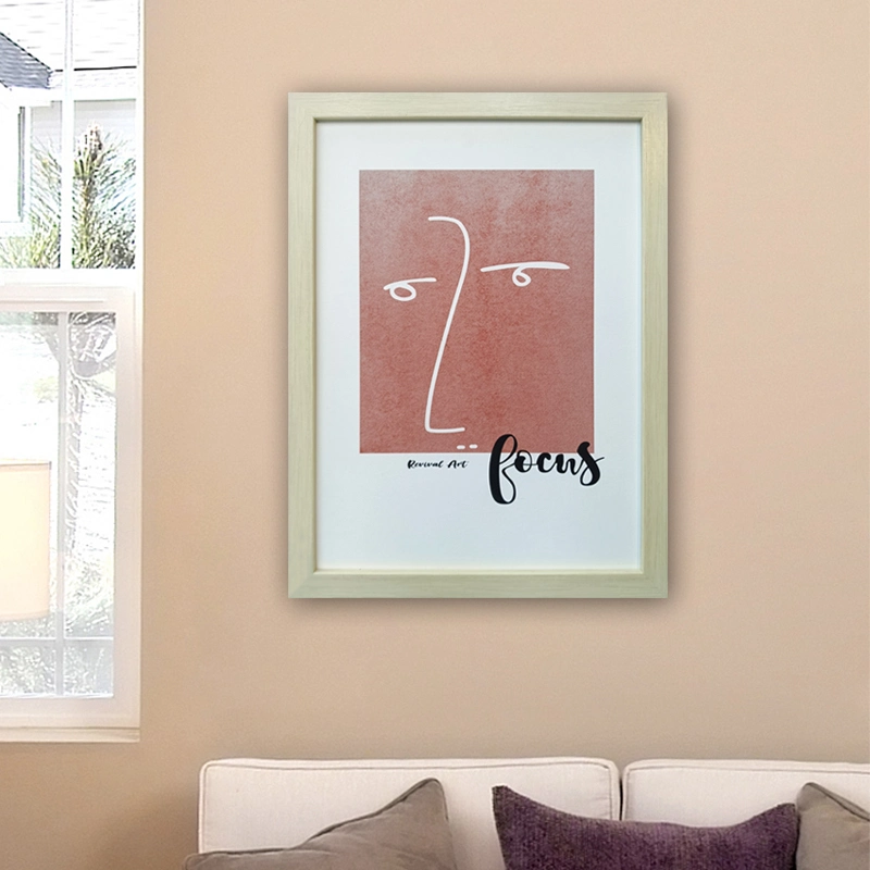 Nordic Wall Art Abstract Prints Line Drawing Figure Paintings Pink Decor for Living Room