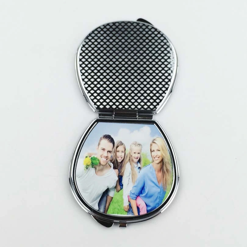 Sublimation Blank Metal Makeup Cosmetic Mirror for Heat Transfer Printing