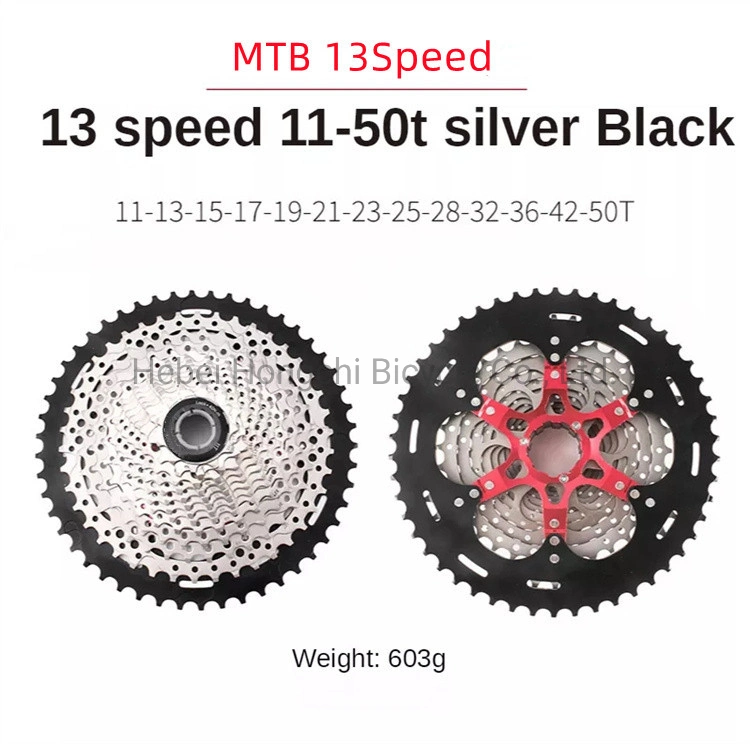 Mountain Bike 8-13 Speed Freewheel Steel Cassette 11-50t Freewheel