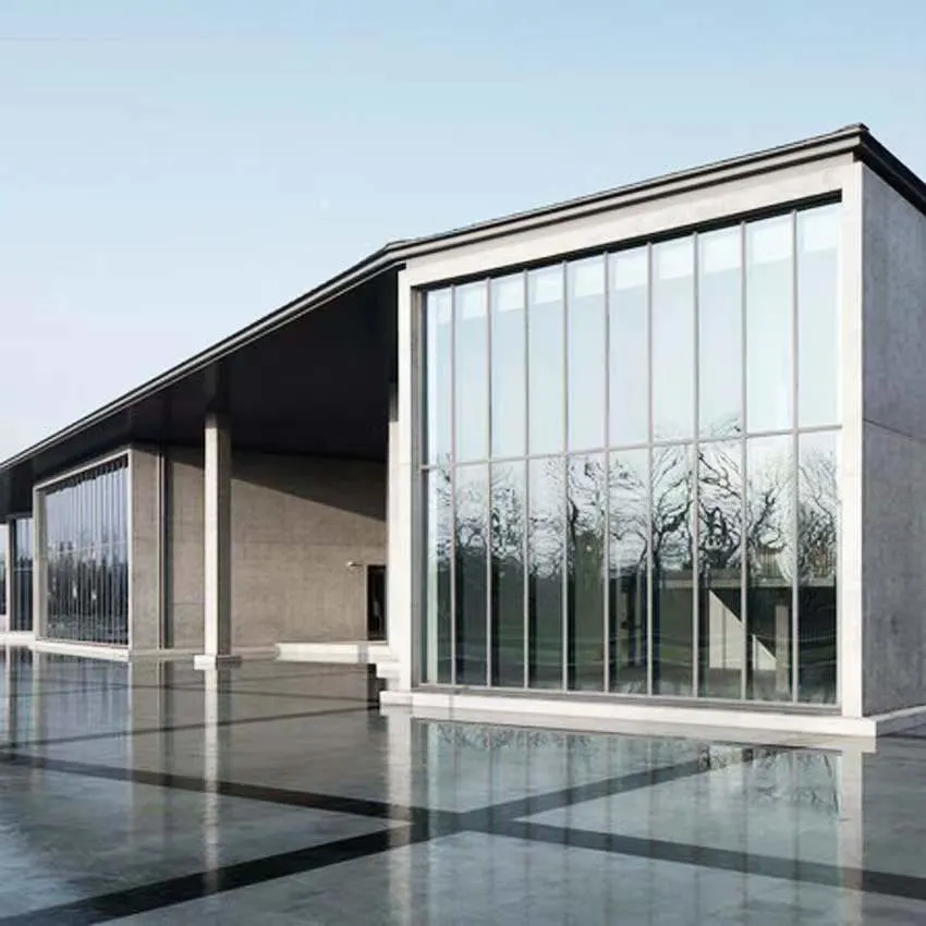 Aesthetic Modern Curtain Wall Optional Glass Set, Concealed Aluminum Frame Anti-Ultraviolet