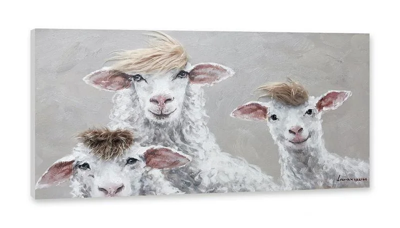 Wall Art Alpaca Art Canvas Painting Home Decoration Oil Painting