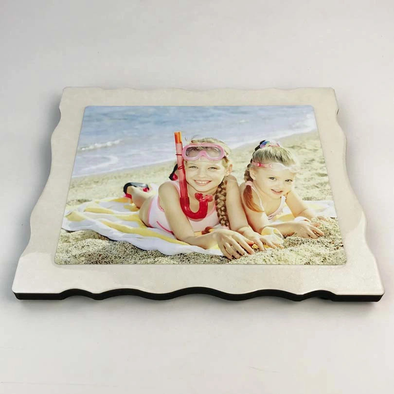 Wavy Rim Sublimation Blank Picture Photo Frame with Aluminum Sheet