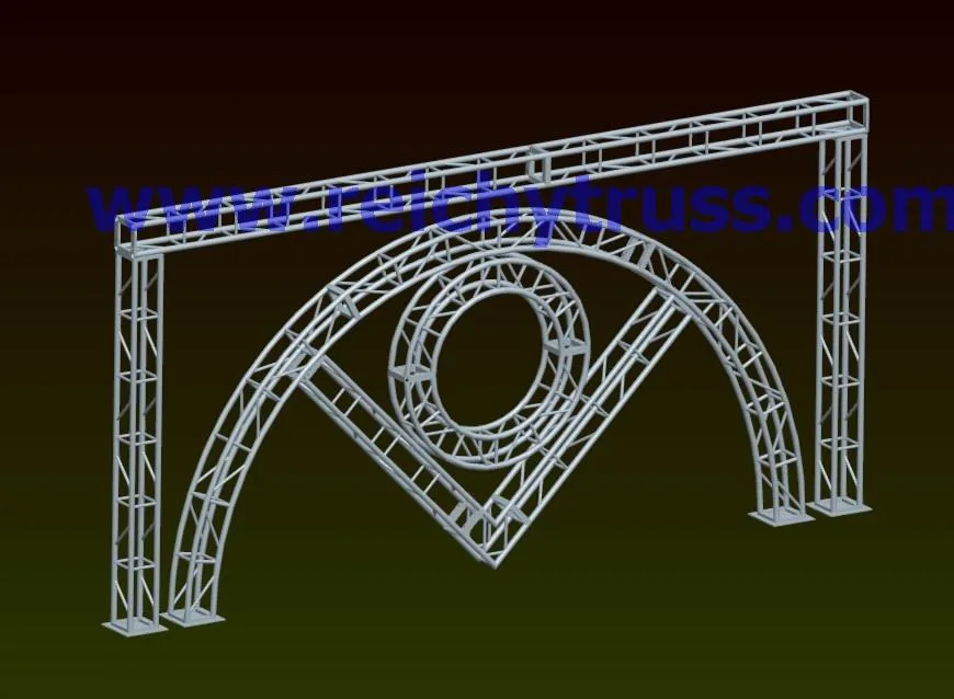 TUV Truss Stage Frame with Truss Lighting for Event Use