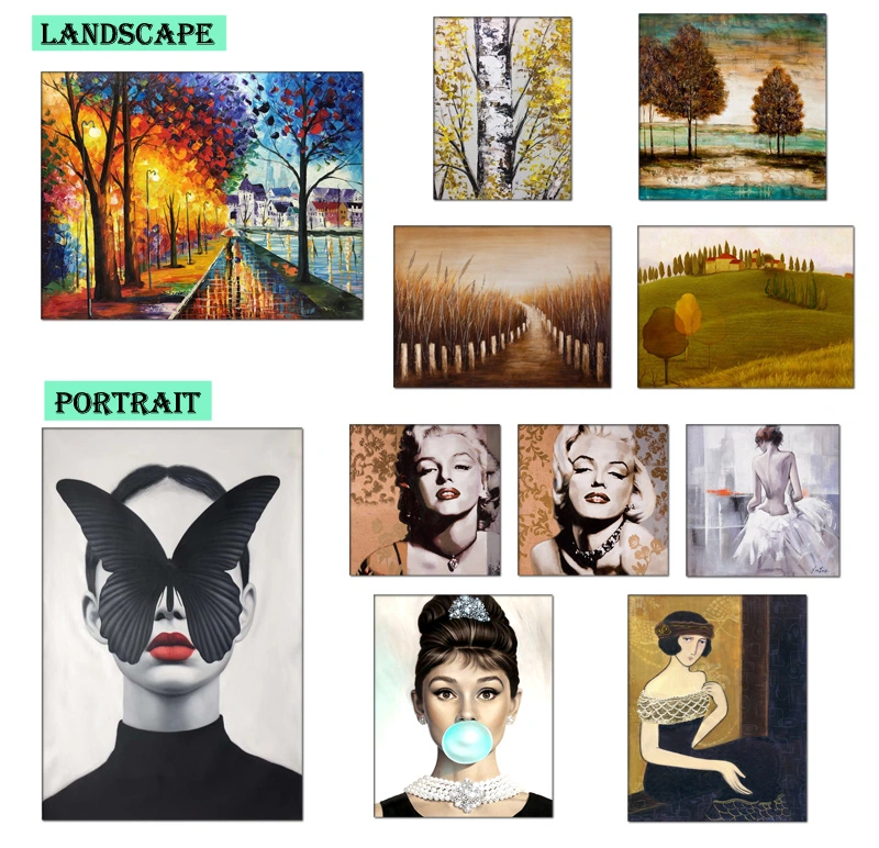 Framed Unique Wall Decor Modern Landscape Canvas Art Prints for Living Room