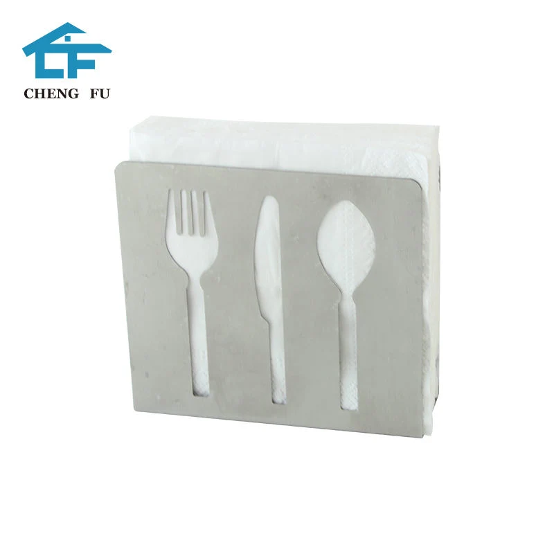 Kitchen Countertops Table Tissue Standing Paper Collection Metal Napkin Holder