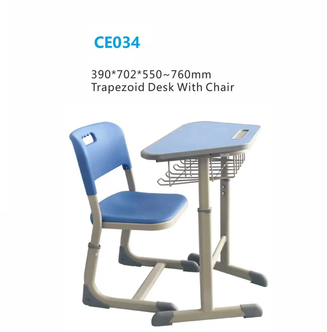 Modern School Classroom Furniture, Trapezoid Student Table Furniture, Preschool Children Furniture, Kindergarten Metal Furniture, Primary School Furniture