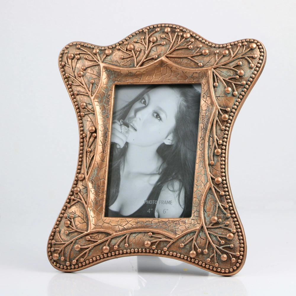 Hot Sale Personalized Handmade Color Painted Home Decorative Pink Resin 8X10 Big Photo Frame