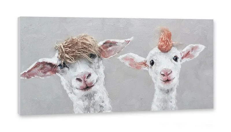 Wall Art Alpaca Art Canvas Painting Home Decoration Oil Painting