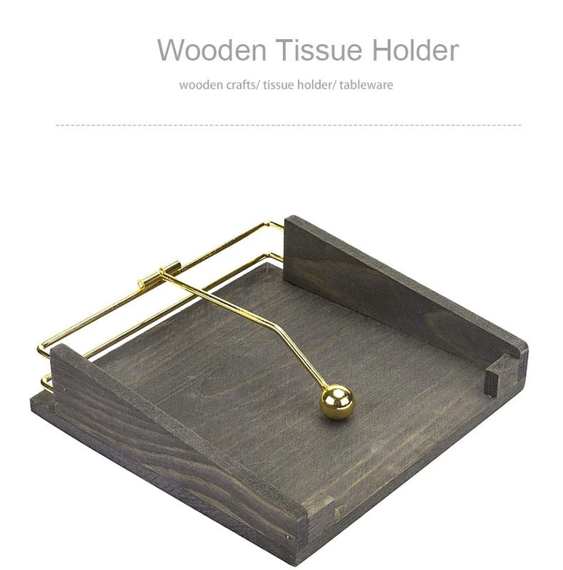 Holder Wooden Napkin Holder Paper Tissue Box Wooden Tissue Holder