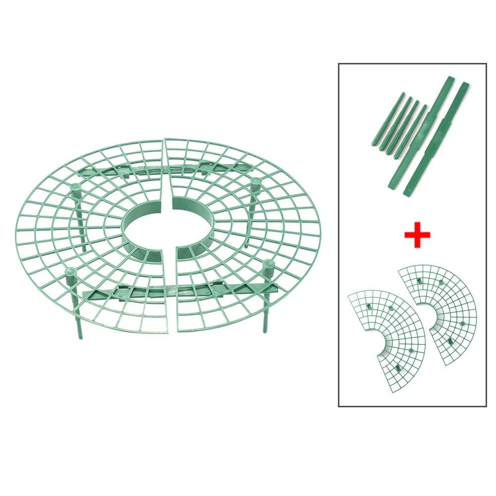 Garden Plastic Melon Strawberry Plants Fruit Tray Grids Support Holder