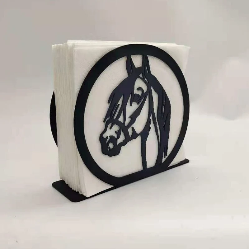 Newest Design Decorative Restaurant Metal Horse Napkin Holder