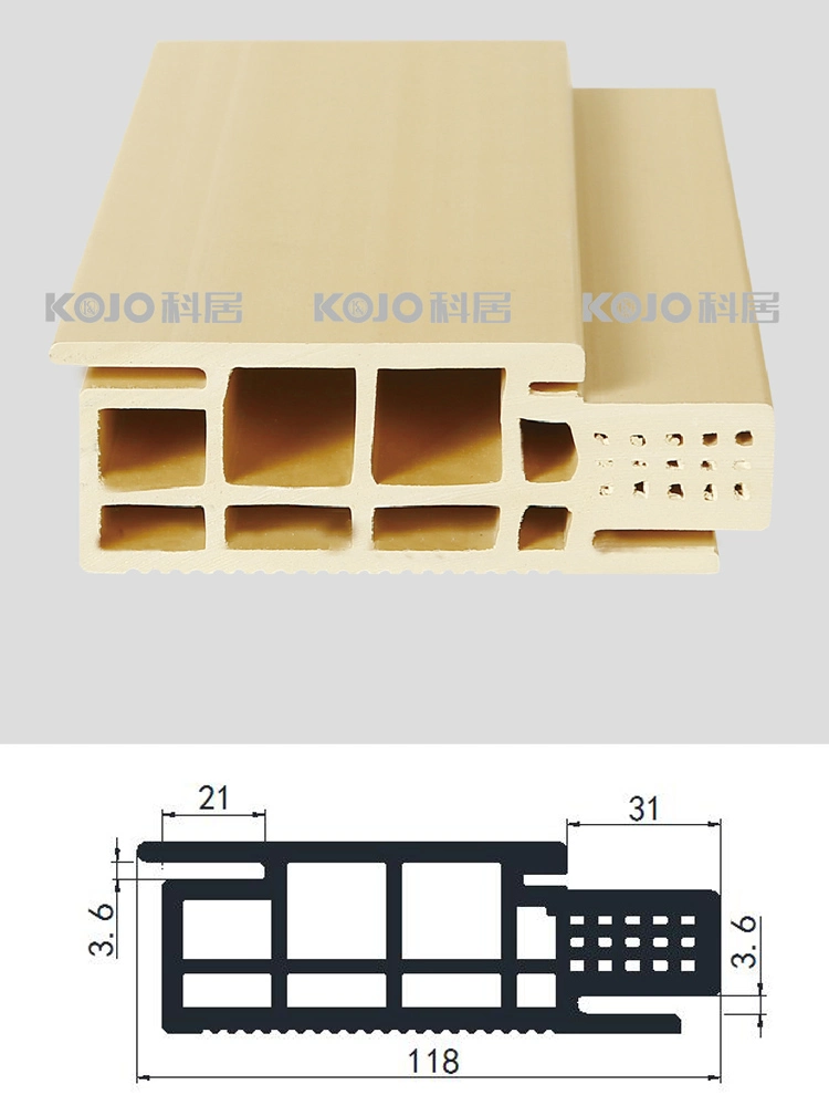 Fire-Retardant Adjustable Wood Plastic Composite WPC Door Frame