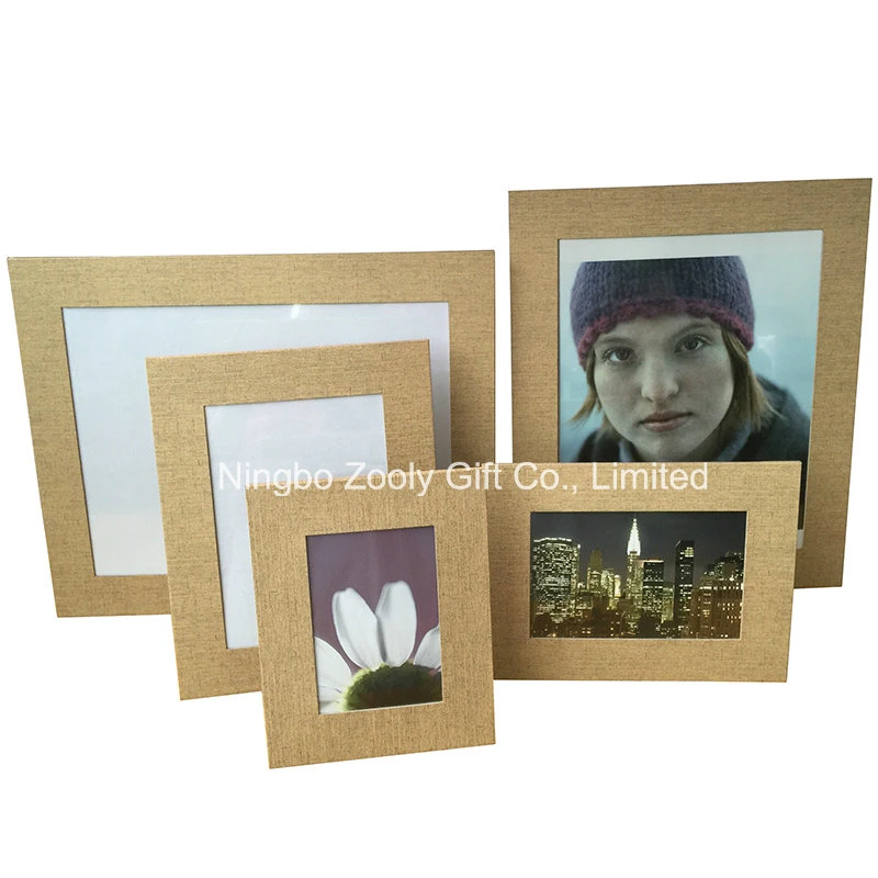 Blue Textured Art Paper Photo Frame Assorted Color Art Paper Promotional Gift Frames