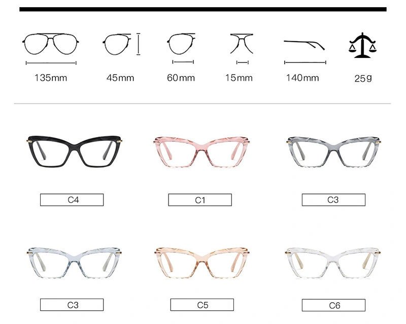 Hot Selling Transparent Tr90 Optical Frame