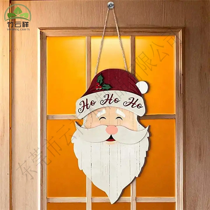 Wooden Christmas Plaques Adorn The Walls for Holiday Family Gatherings