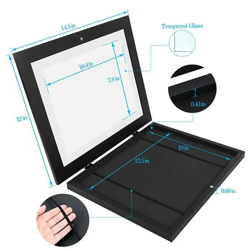 Horizontal and Vertical Kids Art Frame Front Opening Holds 150 Papers