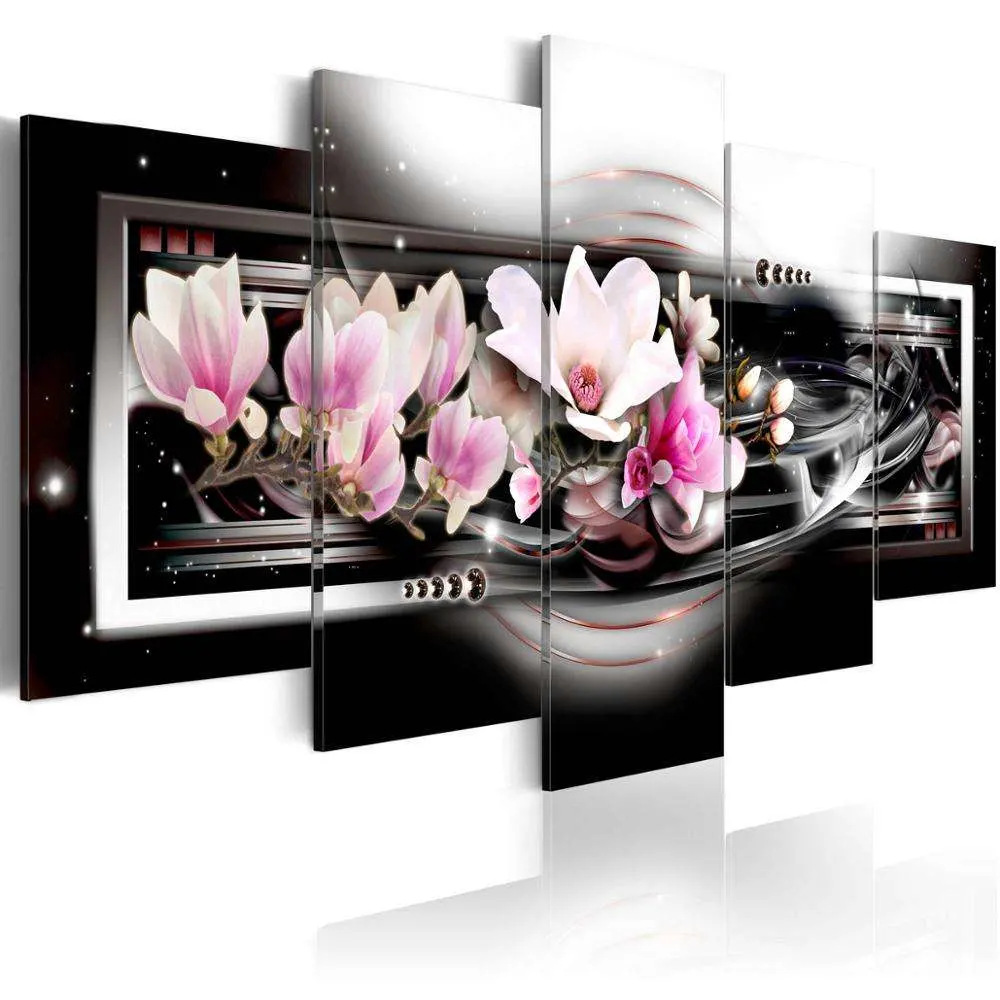 Canvas Printing Flower Pop Print Oil Pictures Abstract Decorative Painting Wall Art