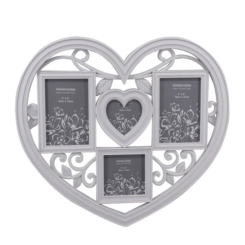 Loving Wall Hanging Marcos De Foto Heart Shape Injection Collage Photo Frames