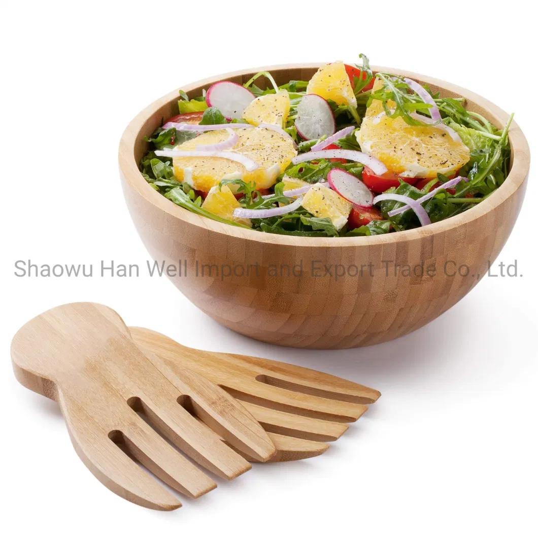 FSC Acacia Bamboo Serving Bowl Perfect for Salad or Fruit 11.5inch 29cm