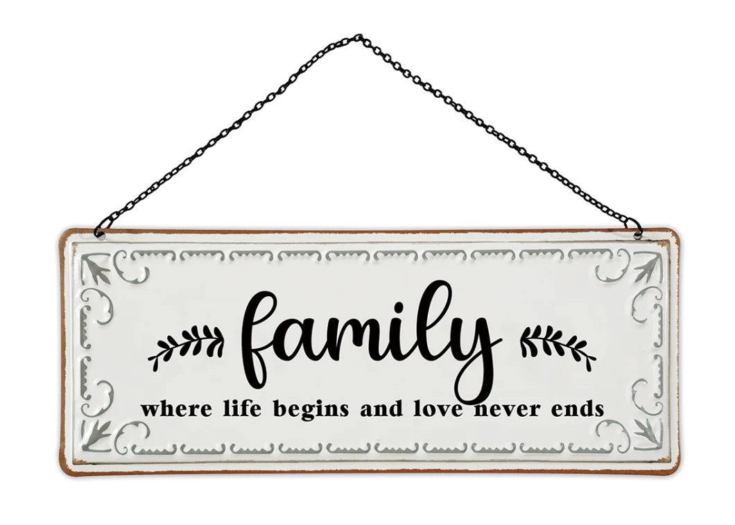 Iron Retro Decoration &quot;Welcome to Our Happy Place: Plaque, Wall Plaques