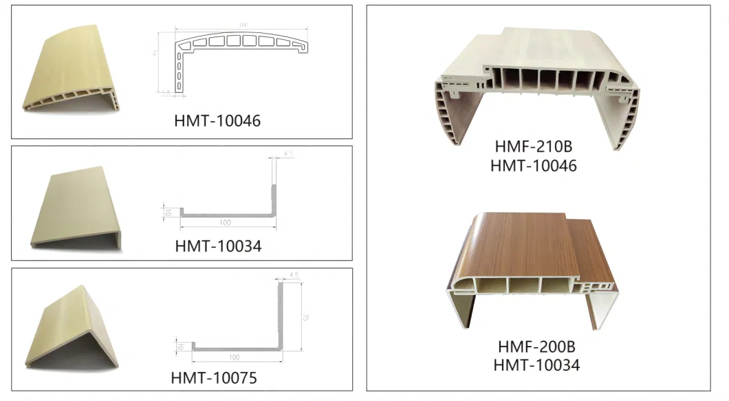 Chinese Factory Wholesale Customized WPC Lintel Wood Plastic Composite Architrave Door Frame