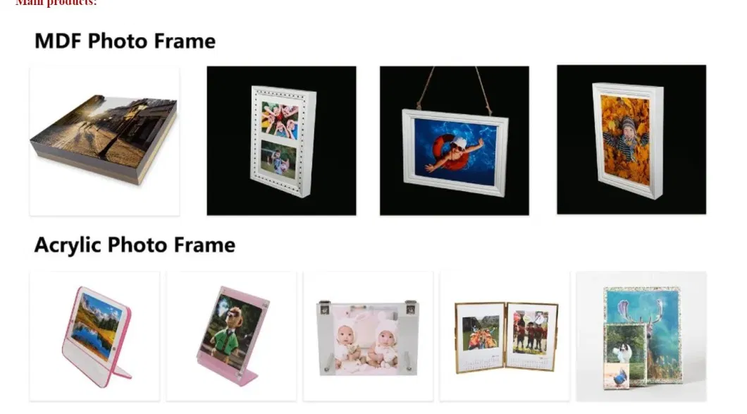 Removable Photo Frame with Restickable Picture Stickers