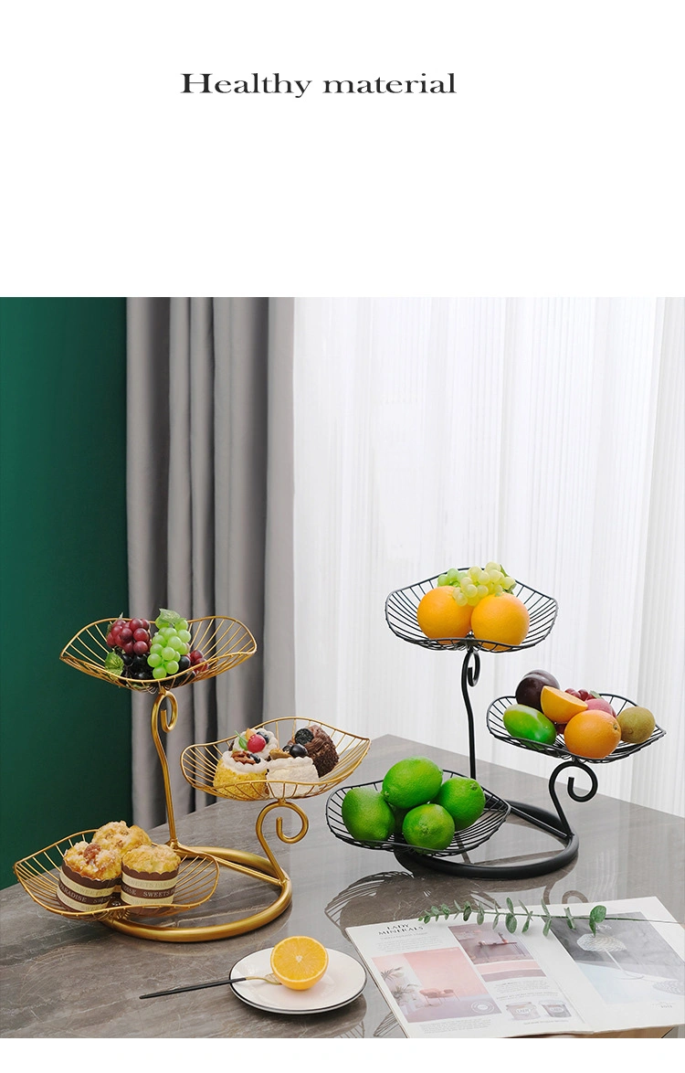 Nordic Three-Layer Multi-Layer Fruit Basket Plate Storage Holder