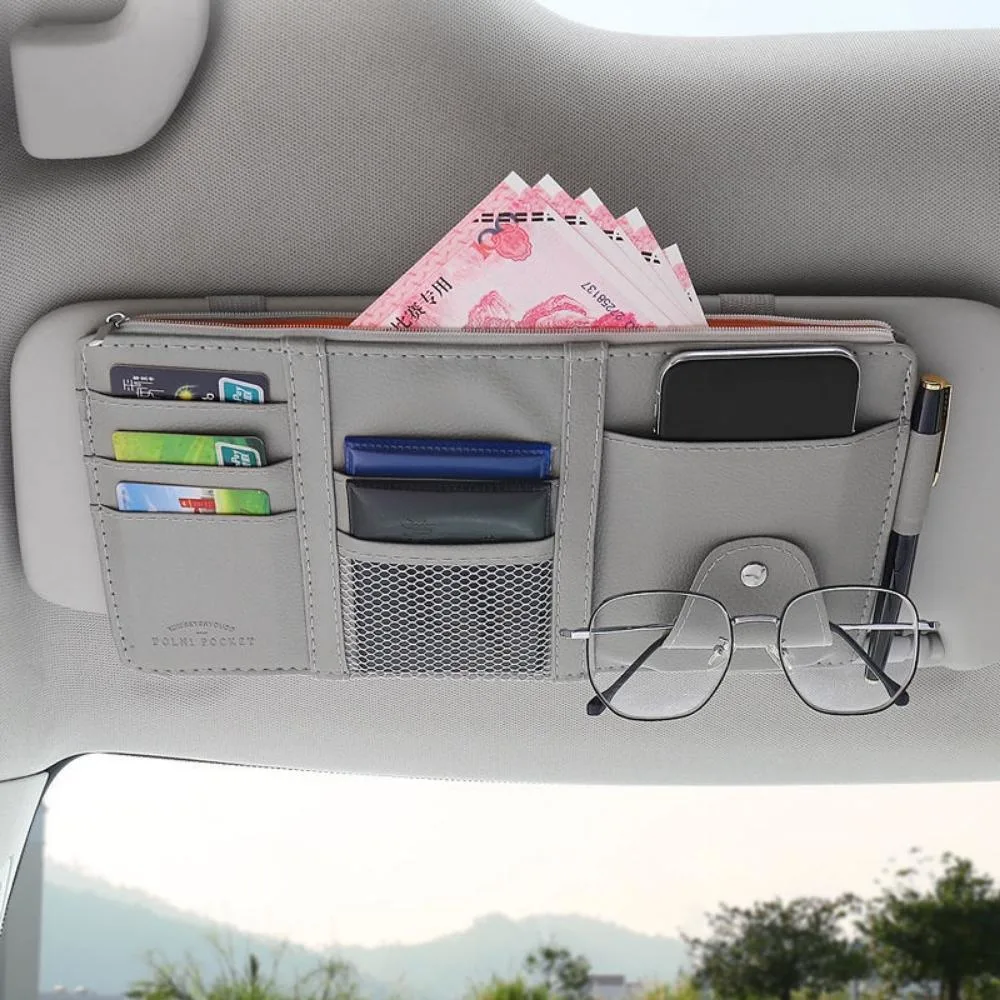 Car Sun Visor Organizer Auto Sun Visor Pockets Ci20438