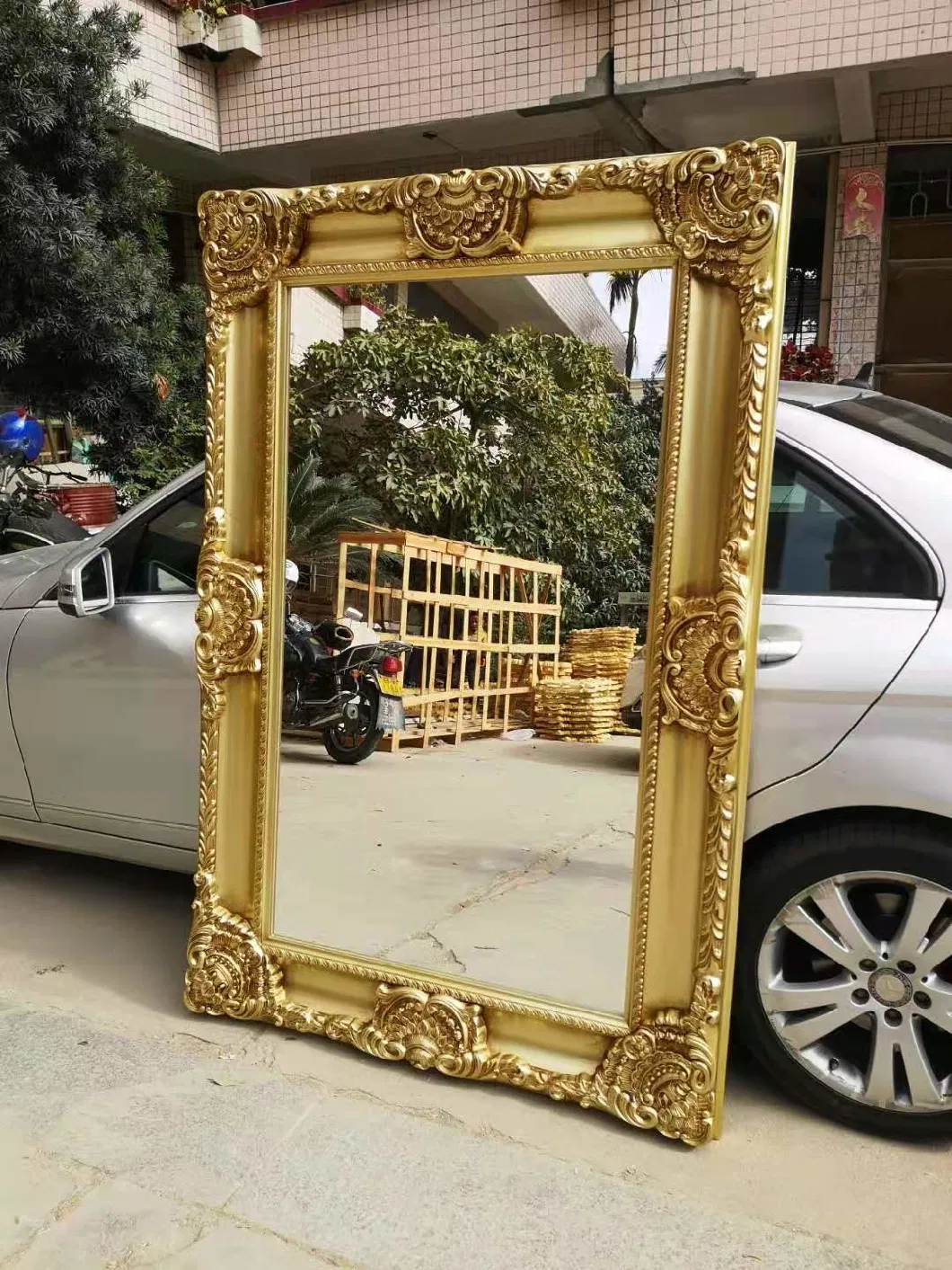 Wholesale Baroque Oil Painting Wooden Photo Mirror Frame