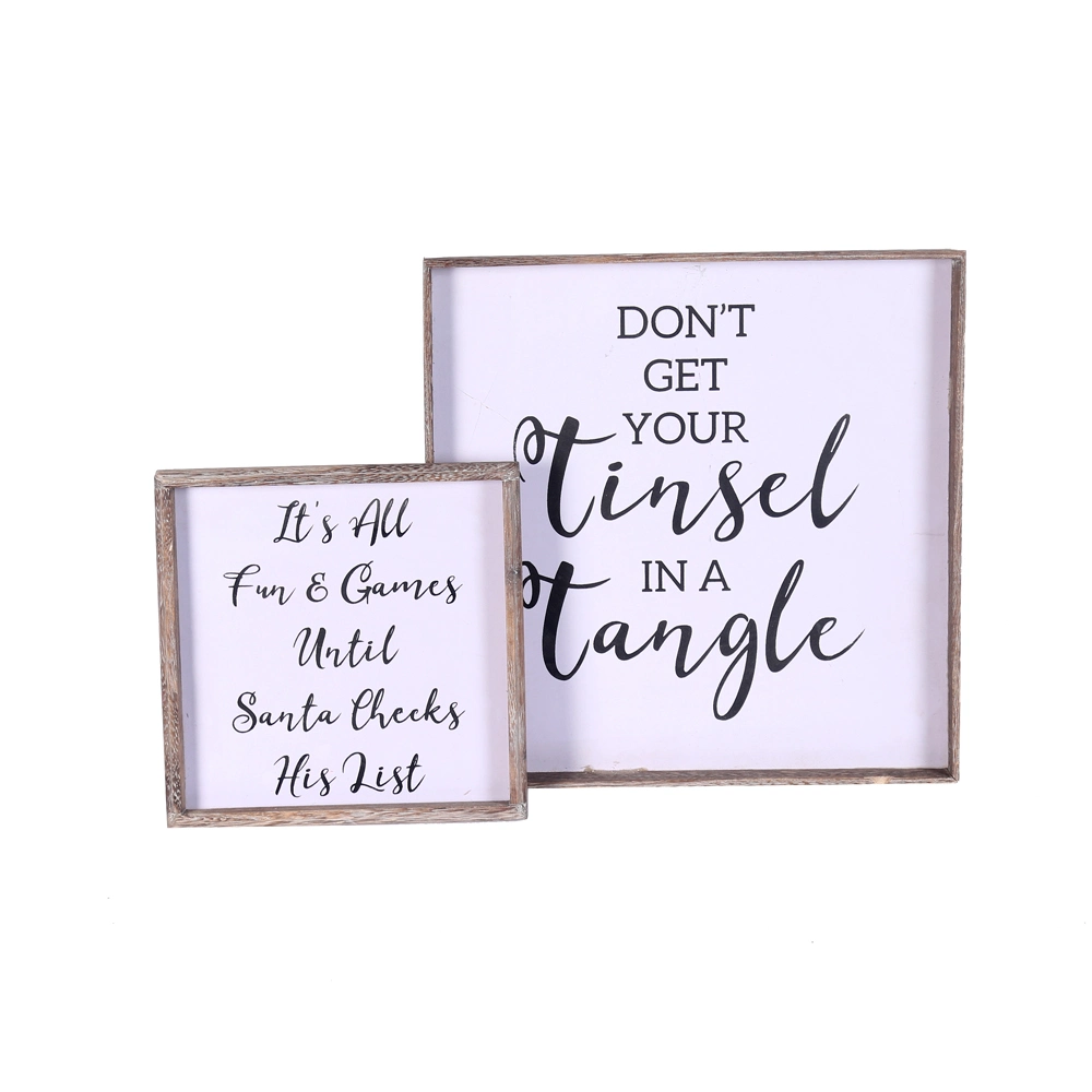 Wall Decorative Set of 2 BSCI Hanging Sign