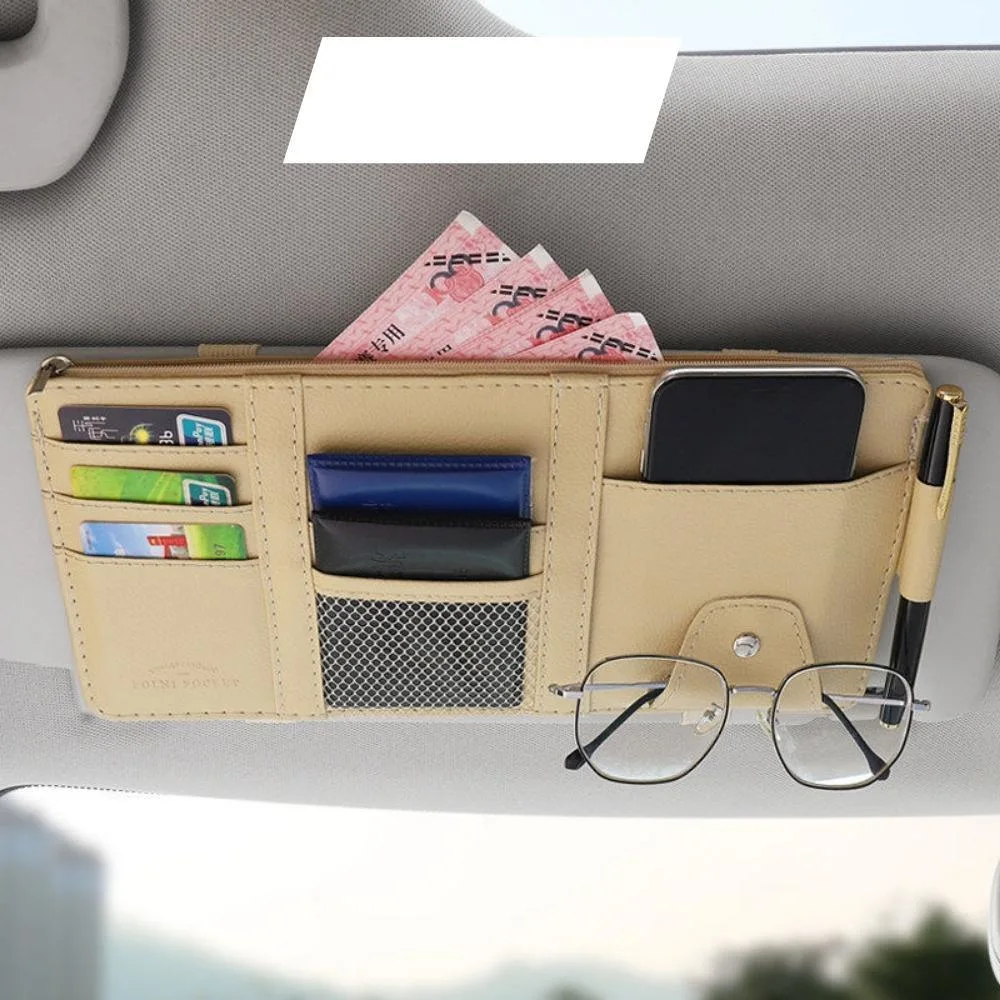 Car Sun Visor Organizer Auto Sun Visor Pockets Ci20438