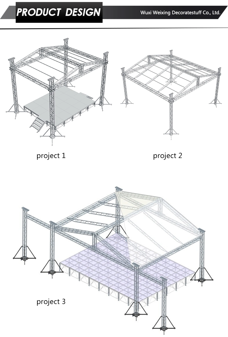 Customized Special Aluminium Truss with Special Structure, Heart-Shaped Frame, Five-Pointed Start