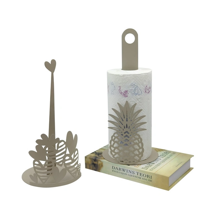 The New Fruit Pattern Iron Metal Table Tissue Rack Papers Roll Holder