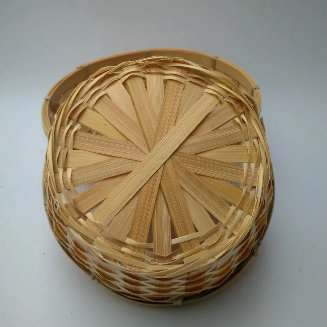 Cheap Woven Colored Wholesale Mini Bamboo Basket for Gift and Fruit Dates