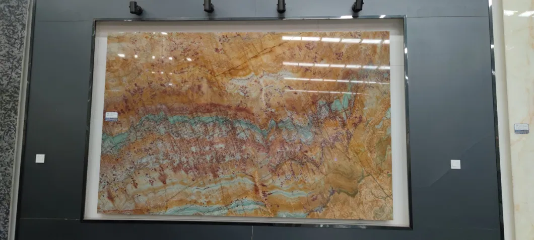 Natural Marble Slate Chinese Landscape Painting Agate Is Suitable for Villa TV Background Wall Club