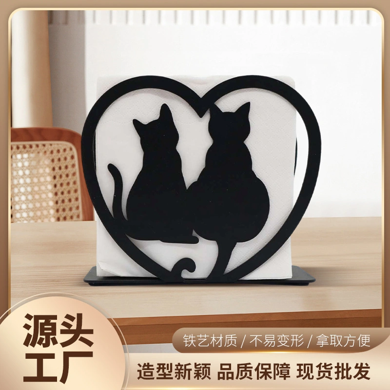 Custom Made Design Size Shape Table Decor Metal Napkin Holder for Home Counter Decor