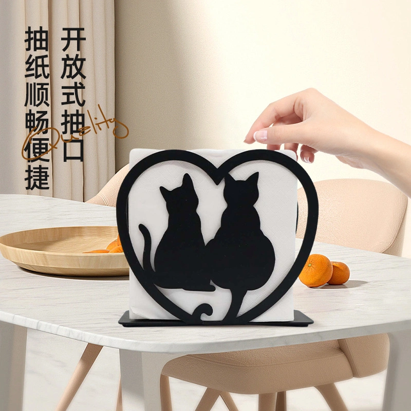 Custom Made Design Size Shape Table Decor Metal Napkin Holder for Home Counter Decor