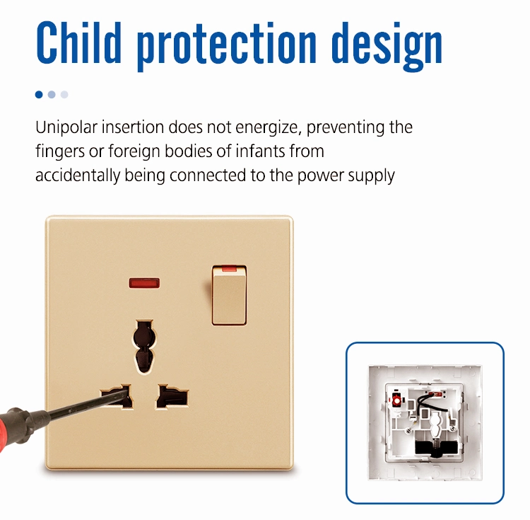 Trendy IEC Saudi Sqm Multi Function 13A Switch Socket with 2 USB