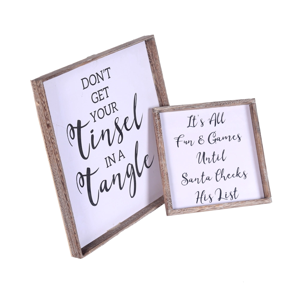 Wall Decorative Set of 2 BSCI Hanging Sign