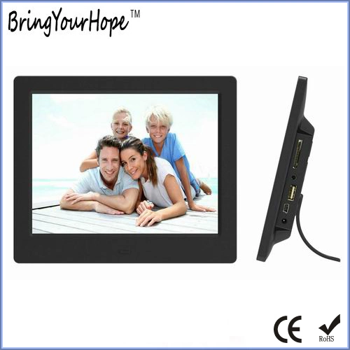 New Design 8 Inch Digital Photo Frame in Plastic