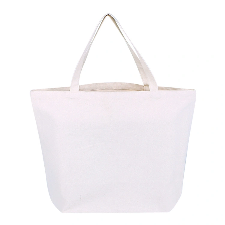 High Quality Fashion Solid Color Canvas Tote Oversized Capacity Two Sizes Optional Women&prime;s Canvas Bag Support Custom Logo