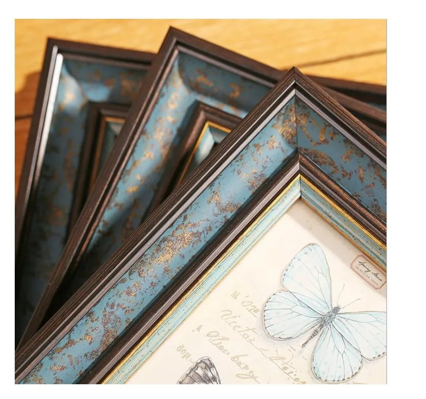 Wooden Photo Frame Color Paint Picture Frame Manufacturers for Home Decoration