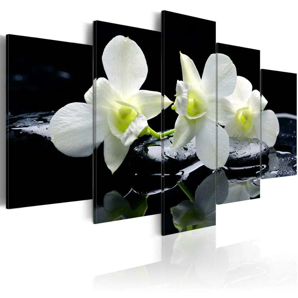 Canvas Printing Flower Pop Print Oil Pictures Abstract Decorative Painting Wall Art