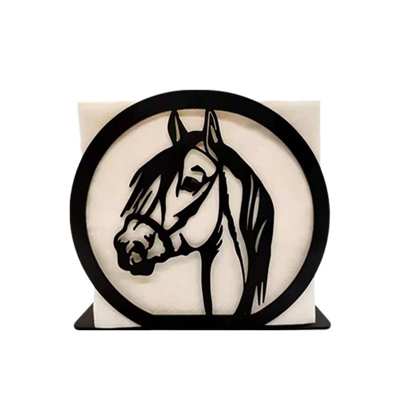 Newest Design Decorative Restaurant Metal Horse Napkin Holder