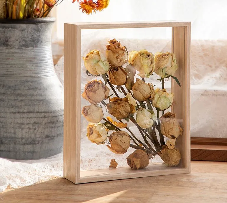 Multi-Size Dried Flower Photo Hollow Picture Frame