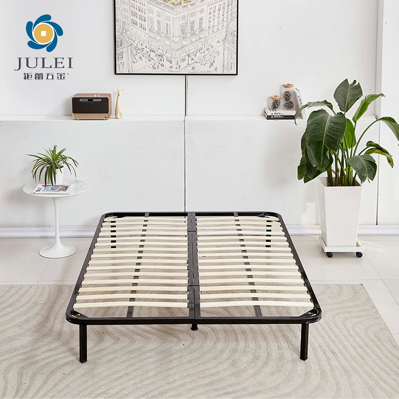 Factory Wholesale BSCI Ecommerce Packing Folding Black Bed Frame