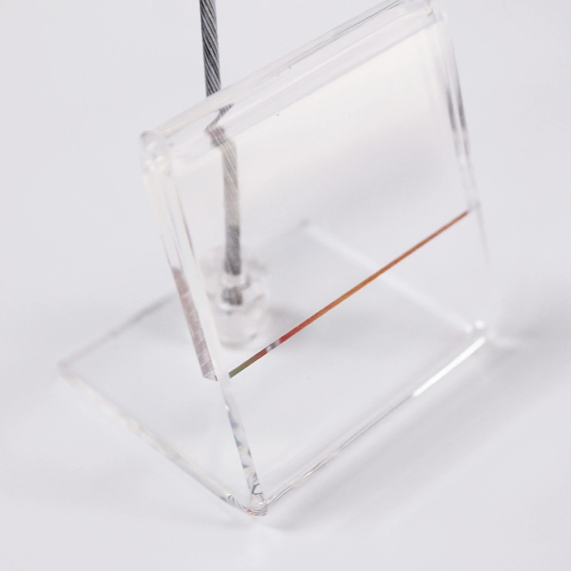 Custom Size Acrylic Price Photo Display Holder with Clip