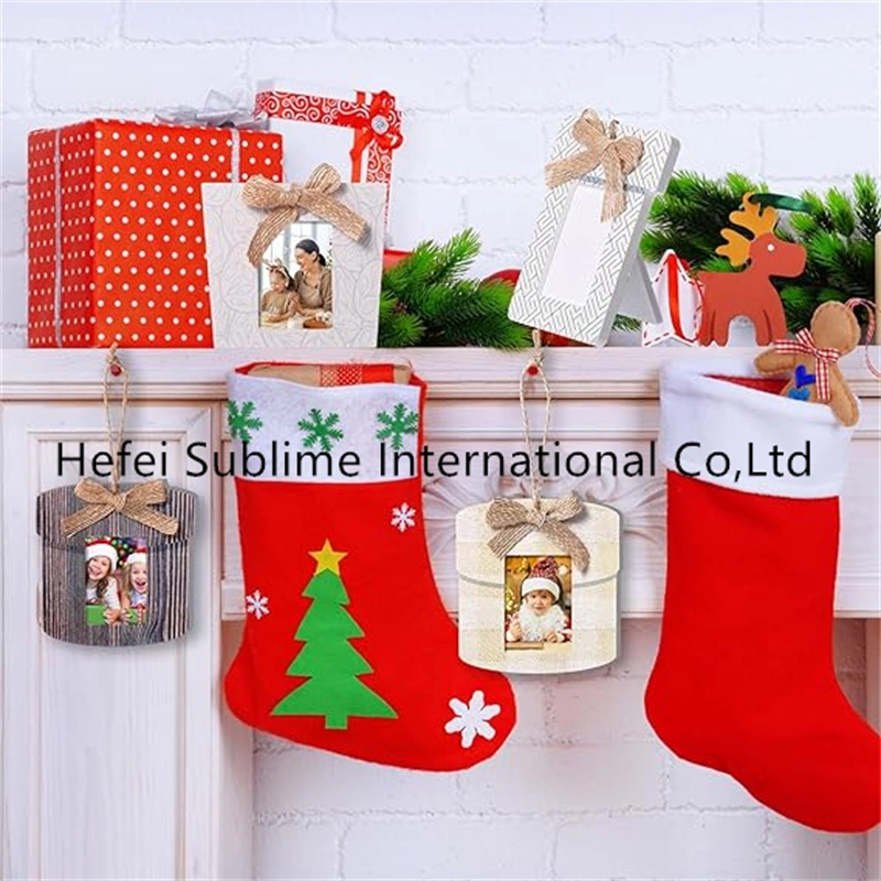 Christmas Wooden Picture Frames Ornaments Hanging Christmas Tree Frame