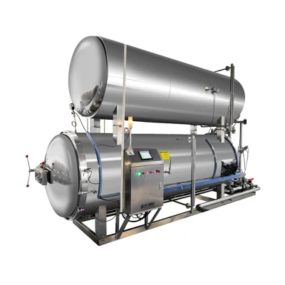 Industrial Horizontal Automatic Water Spray Retort Machine Food Autoclave Sterilizer for Glass Bottles/Jars/Pouch